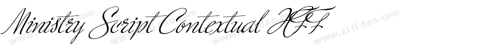 Ministry Script Contextual HFF字体转换